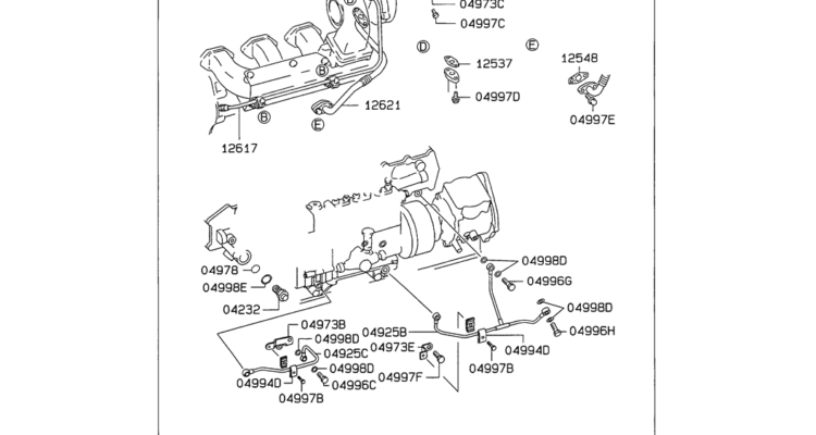 08 018 OIL LINE Mitsubishi 6D16 Engine