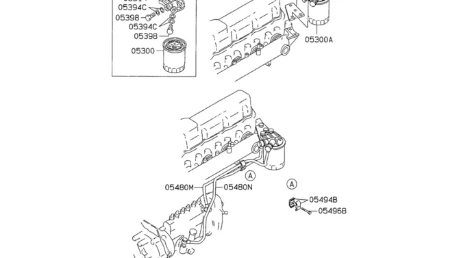 08-019 FUEL FILTER AND HOSE Mitsubishi 6D34 Emgine-SK200-6E SK210LC-6E SK200-6ES SK200LC-6E Kobelco Excavator Parts Number Electronic Catalog EPC Manuals
