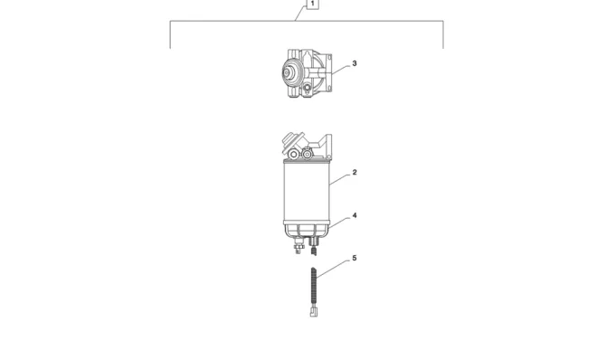08-019(00)FUEL FILTER - UP TO DECEMBER 2009-SK235SR-2 SK235SRLC-2 SK235SR Kobelco Excavator Parts Number Electronic Catalog EPC Manuals