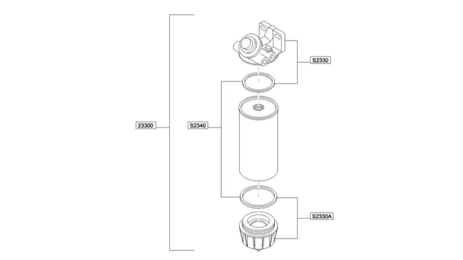 08-019(01)FUEL FILTER - FROM JANUARY 2010-SK235SR-2 SK235SRLC-2 SK235SR Kobelco Excavator Parts Number Electronic Catalog EPC Manuals