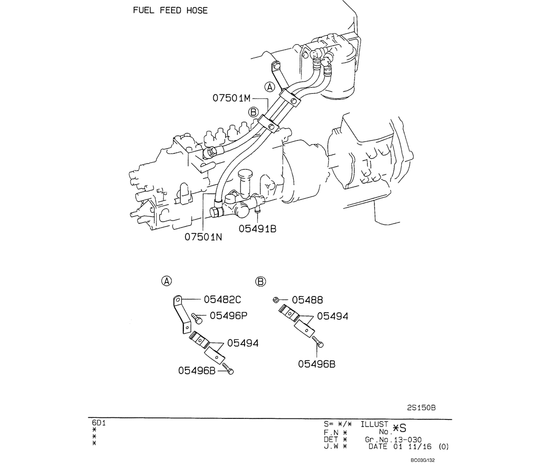 08-019(02) FUEL FILTER AND HOSE-SK330LC-6E SK330-6E SK350LC-6E Kobelco Excavator Parts Number Electronic Catalog EPC Manuals