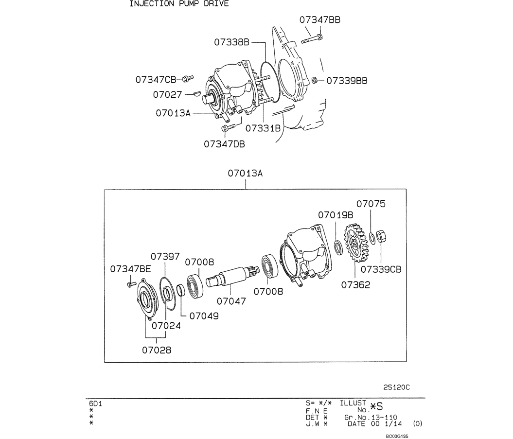 08-020(02) FUEL INJECTION PUMP GENERAL-SK330LC-6E SK330-6E SK350LC-6E Kobelco Excavator Parts Number Electronic Catalog EPC Manuals