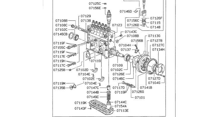 08 021 INJECTION PUMP Mitsubishi 6D24