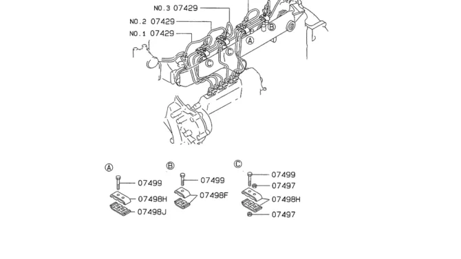 08-024(02) INJECTION PIPE Mitsubishi 6D34 Emgine-SK200-6E SK210LC-6E SK200-6ES SK200LC-6E Kobelco Excavator Parts Number Electronic Catalog EPC Manuals
