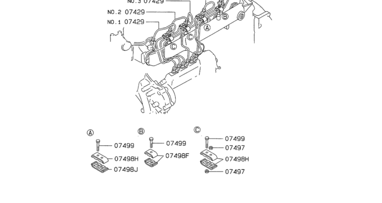08-024(02) INJECTION PIPE Mitsubishi 6D34 Emgine-SK200-6E SK210LC-6E SK200-6ES SK200LC-6E Kobelco Excavator Parts Number Electronic Catalog EPC Manuals