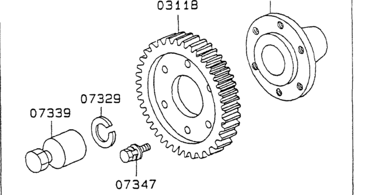 08 024COUPLING Mitsubishi 6D34 Engine