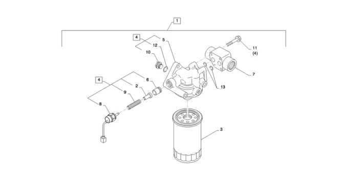 08-025(00)OIL FILTER HINO J05E ENGINE -SK235SR-2 SK235SRLC-2 SK235SR Kobelco Excavator Parts Number Electronic Catalog EPC Manuals