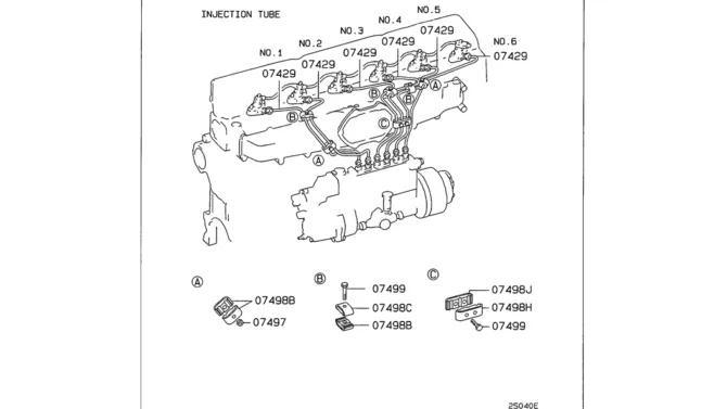 08-026(01) INJECTION PIPE Mitsubishi 6D16 Engine-SK330LC-6E SK330-6E SK350LC-6E Kobelco Excavator Parts Number Electronic Catalog EPC Manuals