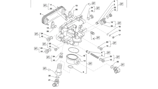 08-027(00)OIL COOLER HINO J05 ENGINE-SK235SR-2 SK235SRLC-2 SK235SR Kobelco Excavator Parts Number Electronic Catalog EPC Manuals