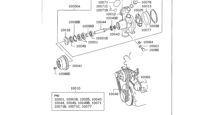 08-028(01)WATER PUMP AND FAN-Kobelco SK480LC-6E SK480-6S SK480LC-6 SK450-6 Excavator Parts Number Electronic Catalog EPC Manuals