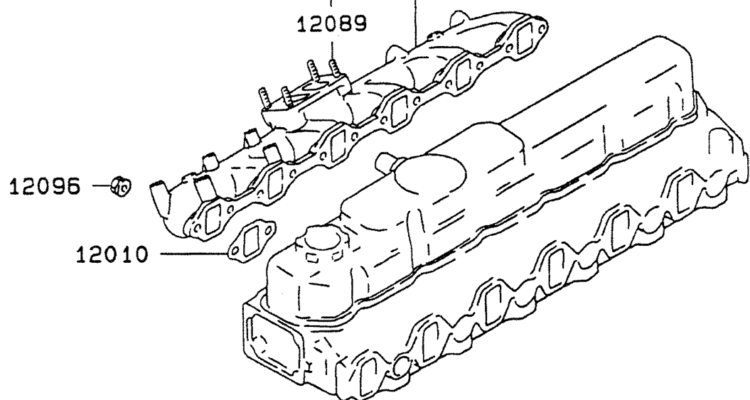08-030EXHAUST MANIFOLD Mitsubishi 6D34 Engine-Kobelco SK200-3 SK200LC-5 SK200 Excavator Parts Number Electronic Catalog EPC Manuals