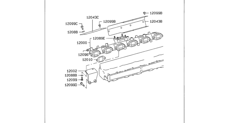 08-032 EXHAUST MANIFOLD Mitsubishi 6D16 Engine-SK330LC-6E SK330-6E SK350LC-6E Kobelco Excavator Parts Number Electronic Catalog EPC Manuals