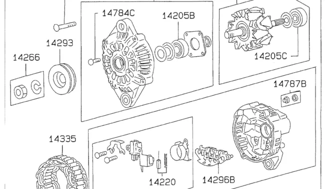 08-033(02) ALTERNATOR Mitsubishi 6D34 Emgine-SK200-6E SK210LC-6E SK200-6ES SK200LC-6E Kobelco Excavator Parts Number Electronic Catalog EPC Manuals