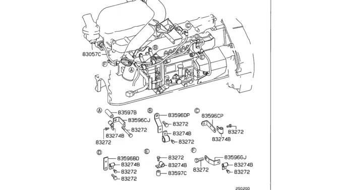 08-037 ENGINE HARNESS-SK330LC-6E SK330-6E SK350LC-6E Kobelco Excavator Parts Number Electronic Catalog EPC Manuals