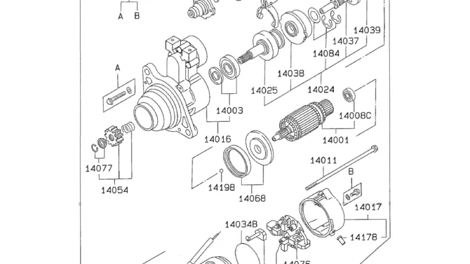 08-037(02)STARTER Mitsubishi 6D24-Kobelco SK480LC-6E SK480-6S SK480LC-6 SK450-6 Excavator Parts Number Electronic Catalog EPC Manuals
