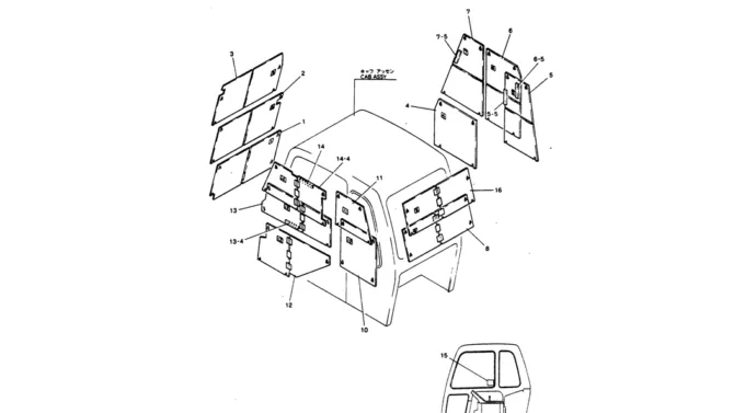 09-002 GUARD ASSY, CAB-Kobelco SK220LC-3 SK250LC SK220-3 Excavator Parts Number Electronic Catalog EPC Manuals