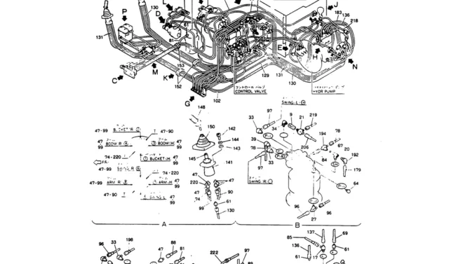 09-006(01) REMOTE-CONTROL ASSY (WRIST)-Kobelco SK220LC-3 SK250LC SK220-3 Excavator Parts Number Electronic Catalog EPC Manuals