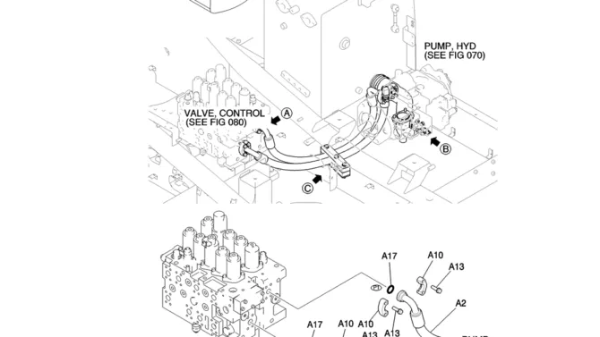 090-01-1 HYD LINES, PUMP-Kobelco SK200-8 SK210LC-8 SK210D-8 Excavator Parts Number Electronic Catalog EPC Manuals