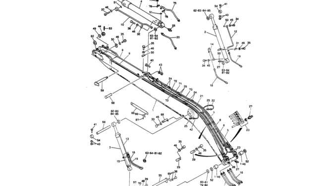 10-001 BOOM ASSY, 9.9M (60FT LONG RANGE)-Kobelco SK220LC-3 SK250LC SK220-3 Excavator Parts Number Electronic Catalog EPC Manuals