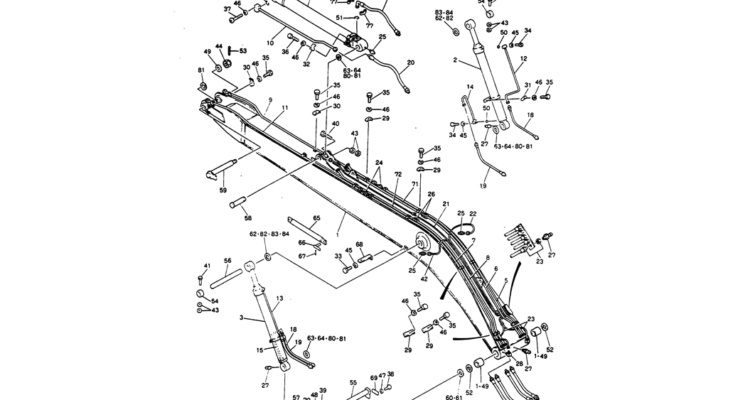 10-002 BOOM ASSY, 8.3M (50FT LONG RANGE)-CONTROL ASSY (BOOM SAFETY)-Kobelco SK220LC-3 SK250LC SK220-3 Excavator Parts Number Electronic Catalog EPC Manuals