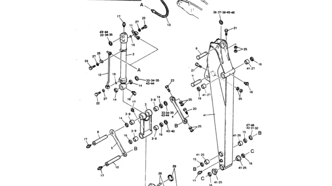 10-006 ARM ASSY, 3.66M P/N 24100J15110F2-Kobelco SK220LC-3 SK250LC SK220-3 Excavator Parts Number Electronic Catalog EPC Manuals