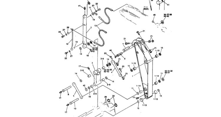 10-007 ARM ASSY, 2.05M P/N 24100J16463F1-Kobelco SK220LC-3 SK250LC SK220-3 Excavator Parts Number Electronic Catalog EPC Manuals