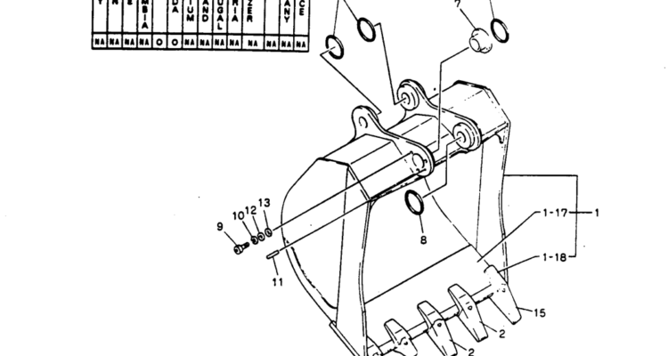 10-010 BUCKET ASSY, 0.55M³ (50FT LONG RANGE)-Kobelco SK220LC-3 SK250LC SK220-3 Excavator Parts Number Electronic Catalog EPC Manuals