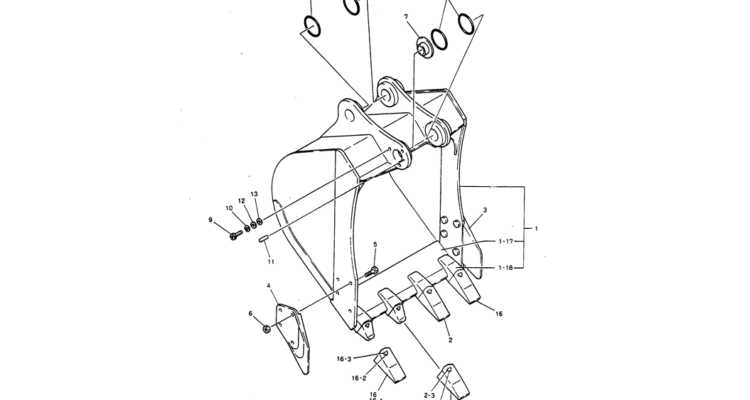 10-013 BUCKET ASSY, 0.35M³ (60FT LONG RANGE)-Kobelco SK220LC-3 SK250LC SK220-3 Excavator Parts Number Electronic Catalog EPC Manuals