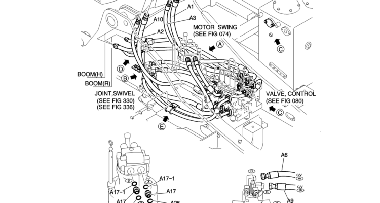 100-01-1 HYD LINES, UPP (MAIN)-Kobelco SK200-8 SK210LC-8 SK210D-8 Excavator Parts Number Electronic Catalog EPC Manuals