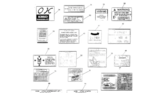 11-003(02) LABEL, NAME-PLATE P/N 24100J15197F2, F3, F4, F5-Kobelco SK220LC-3 SK250LC SK220-3 Excavator Parts Number Electronic Catalog EPC Manuals