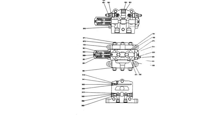12-001 VALVE ASSY,CONTROL (NIBBLER AND BREAKER, L.M.N.)-Kobelco SK220LC-3 SK250LC SK220-3 Excavator Parts Number Electronic Catalog EPC Manuals