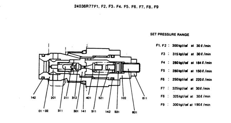 12-002 VALVE ASSY, PORT RELIEF-Kobelco SK220LC-3 SK250LC SK220-3 Excavator Parts Number Electronic Catalog EPC Manuals