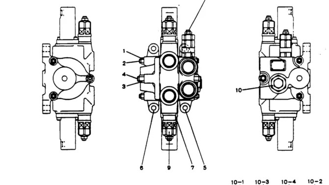 12-004 VALVE, CONTROL ( EXTRA & BREAKER)-Kobelco SK220LC-3 SK250LC SK220-3 Excavator Parts Number Electronic Catalog EPC Manuals