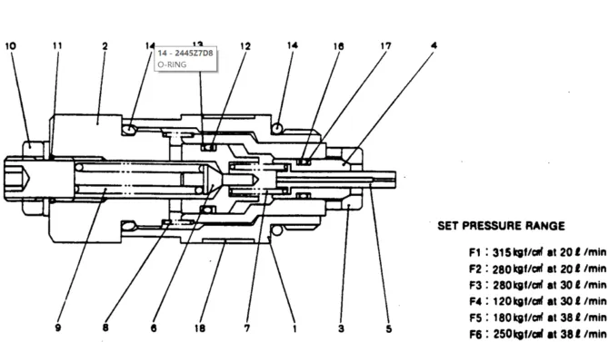 12-005 VALVE ASSY, OVERLOAD RELIEF-Kobelco SK220LC-3 SK250LC SK220-3 Excavator Parts Number Electronic Catalog EPC Manuals