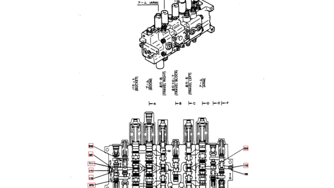 12-009(02) VALVE ASSY, CONTROL-Kobelco SK220LC-3 SK250LC SK220-3 Excavator Parts Number Electronic Catalog EPC Manuals