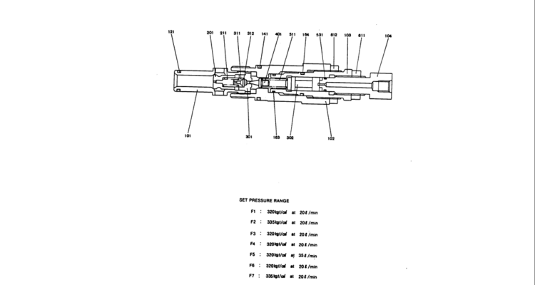 12-012 VALVE ASSY, MAIN RELIEF-Kobelco SK220LC-3 SK250LC SK220-3 Excavator Parts Number Electronic Catalog EPC Manuals