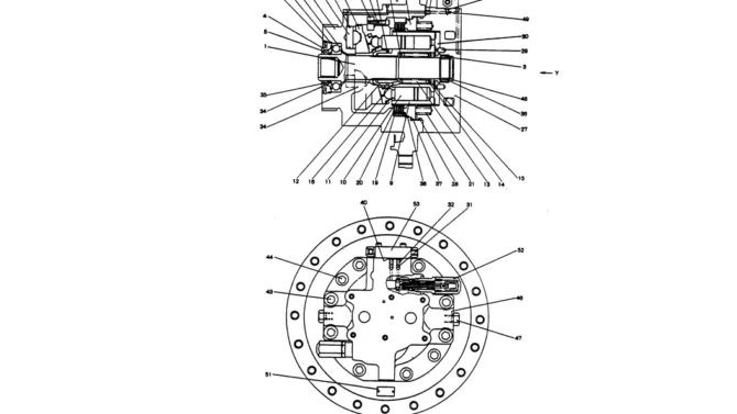 12-020 MOTOR ASSY, PROPELLING-Kobelco SK220LC-3 SK250LC SK220-3 Excavator Parts Number Electronic Catalog EPC Manuals