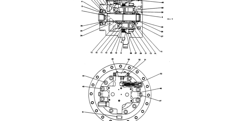 12-020 MOTOR ASSY, PROPELLING-Kobelco SK220LC-3 SK250LC SK220-3 Excavator Parts Number Electronic Catalog EPC Manuals
