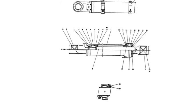 12-030 CYLINDER ASSY (BUCKET)-Kobelco SK220LC-3 SK250LC SK220-3 Excavator Parts Number Electronic Catalog EPC Manuals