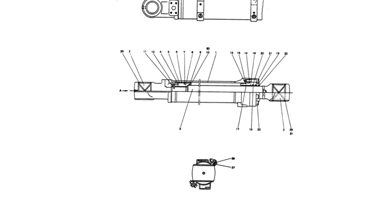 12-030 CYLINDER ASSY (BUCKET)-Kobelco SK220LC-3 SK250LC SK220-3 Excavator Parts Number Electronic Catalog EPC Manuals