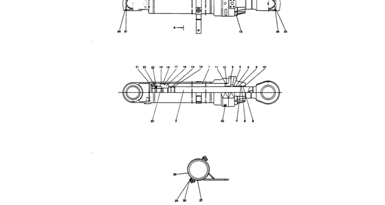 12 032 CYLINDER ASSY (L.H. BOOM)