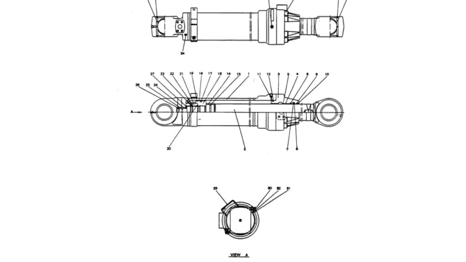 12-033 CYLINDER ASSY (ARM)-Kobelco SK220LC-3 SK250LC SK220-3 Excavator Parts Number Electronic Catalog EPC Manuals
