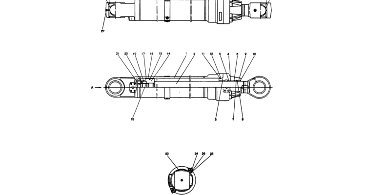 12-034 CYLINDER ASSY (BUCKET)-Kobelco SK220LC-3 SK250LC SK220-3 Excavator Parts Number Electronic Catalog EPC Manuals
