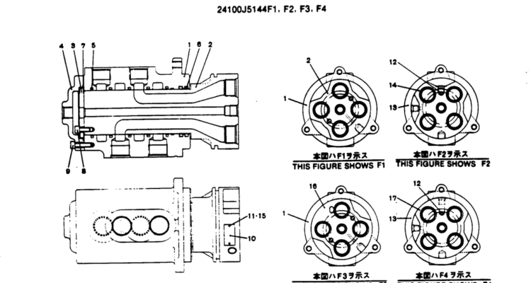 12-052 JOINT ASSY, SWIVEL-Kobelco SK220LC-3 SK250LC SK220-3 Excavator Parts Number Electronic Catalog EPC Manuals