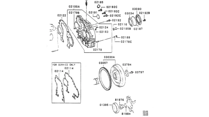 13-011 FLYWHEEL & HOUSING Mitsubishi 6D31 ENGINE-Kobelco SK220LC-3 SK250LC SK220-3 Excavator Parts Number Electronic Catalog EPC Manuals