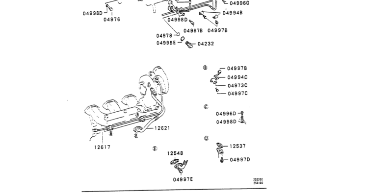 13-019 OIL LINE Mitsubishi 6D31 ENGINE-Kobelco SK220LC-3 SK250LC SK220-3 Excavator Parts Number Electronic Catalog EPC Manuals