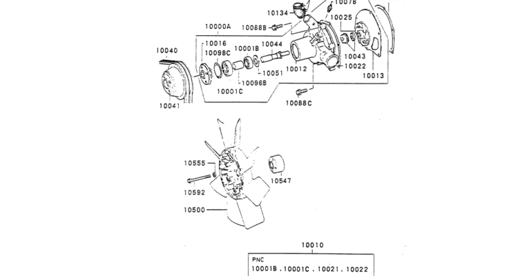 13-028 WATER PUMP & FAN Mitsubishi 6D31 ENGINE-Kobelco SK220LC-3 SK250LC SK220-3 Excavator Parts Number Electronic Catalog EPC Manuals