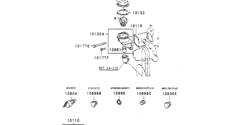 13 029 WATER PIPE & THERMOSTAT