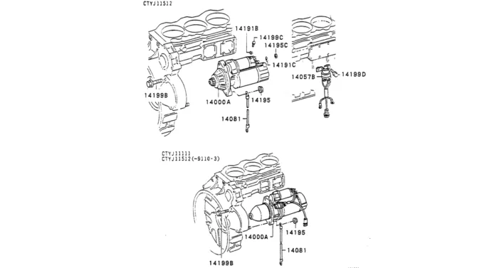 13-035(01) STARTER-Kobelco SK220LC-3 SK250LC SK220-3 Excavator Parts Number Electronic Catalog EPC Manuals