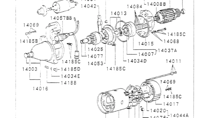 13-035(04) STARTER-Kobelco SK220LC-3 SK250LC SK220-3 Excavator Parts Number Electronic Catalog EPC Manuals